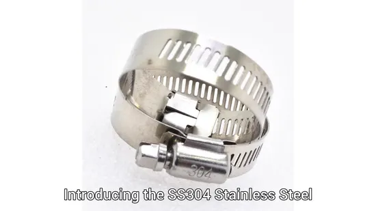 SS304 Stainless Steel American Type Hose Clamps for Diesel Engine Steel Hose Clamp Worm Drive Hose Clamp Pipe Clamp Hose Clip Clamp